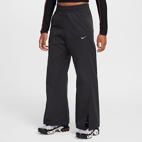 Nike 青 ジッパー付き ワイドパンツ ジャージ ハイウエスト ウブン パンツ NIKE公式】ナイキ ウィンドランナー ウィメンズ ハイウエスト